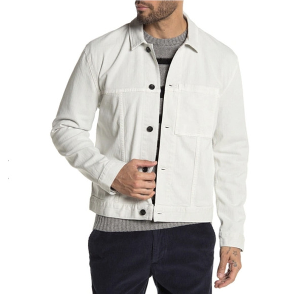 BLDWN Druid Cotton Blend Jacket in Light Grey sz XS - Picture 1 of 9